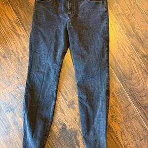 VINTAGE STYLE ABERCROMBIE & FITCH High-waisted black skinny jeans size 8